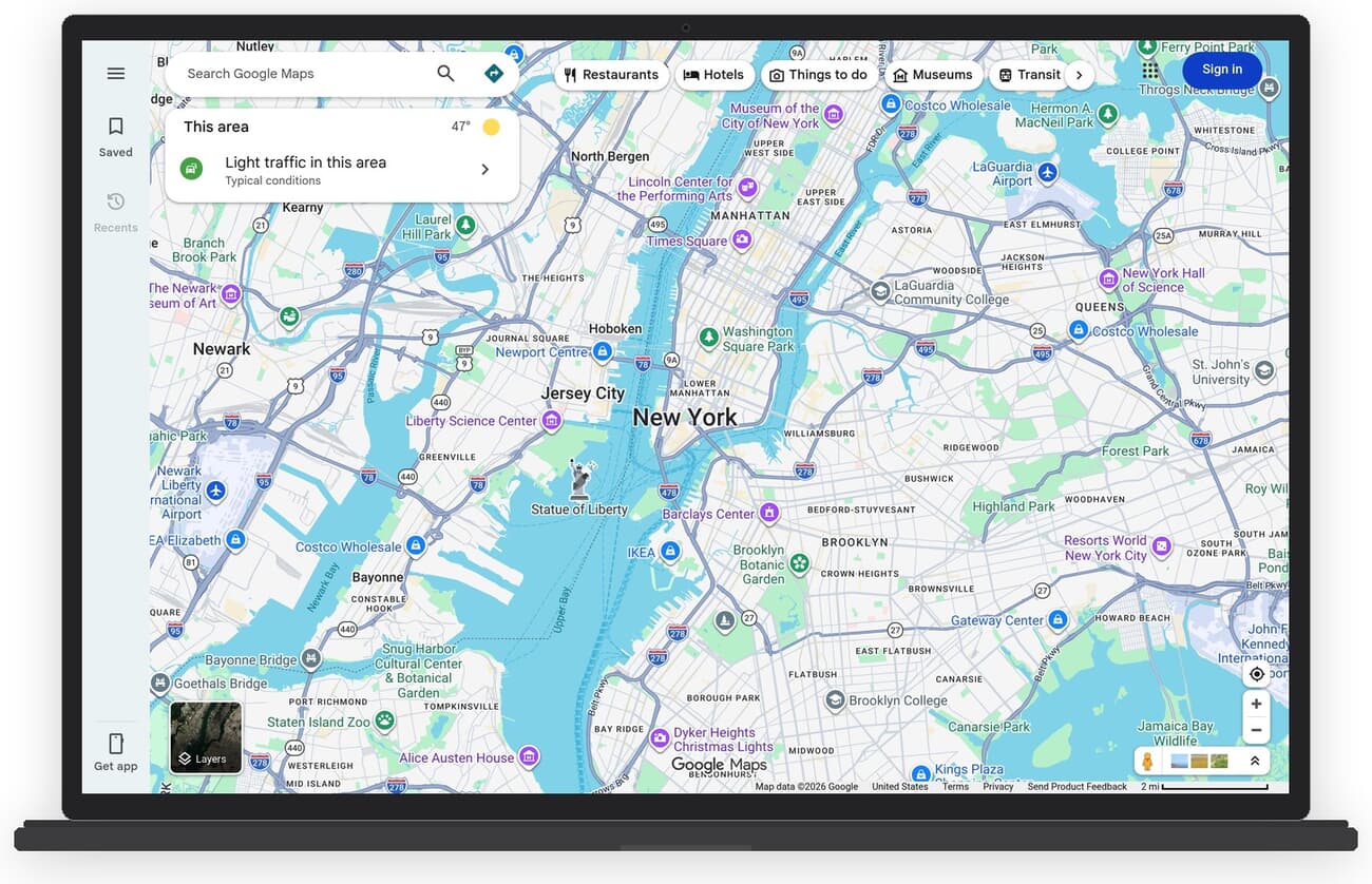 Google My Maps interface