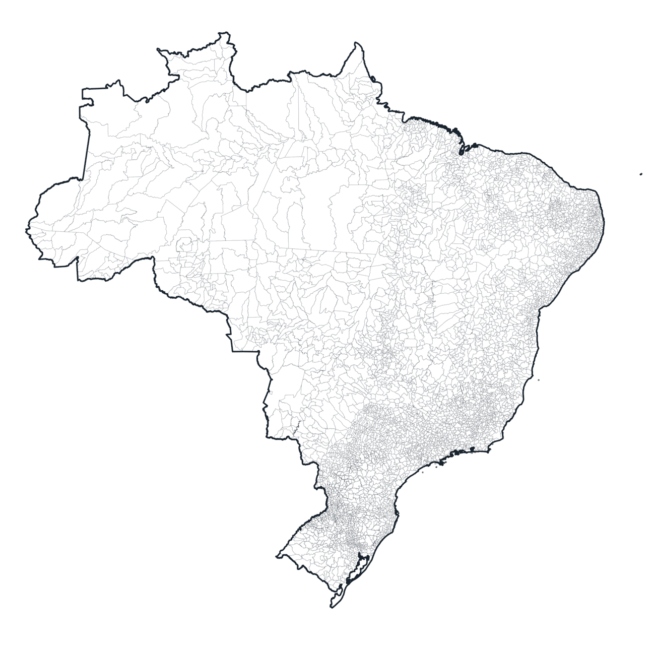 Brazil Municipalities — Borders