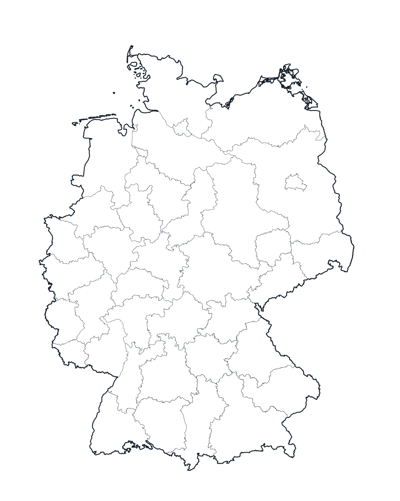 Germany Districts — Borders