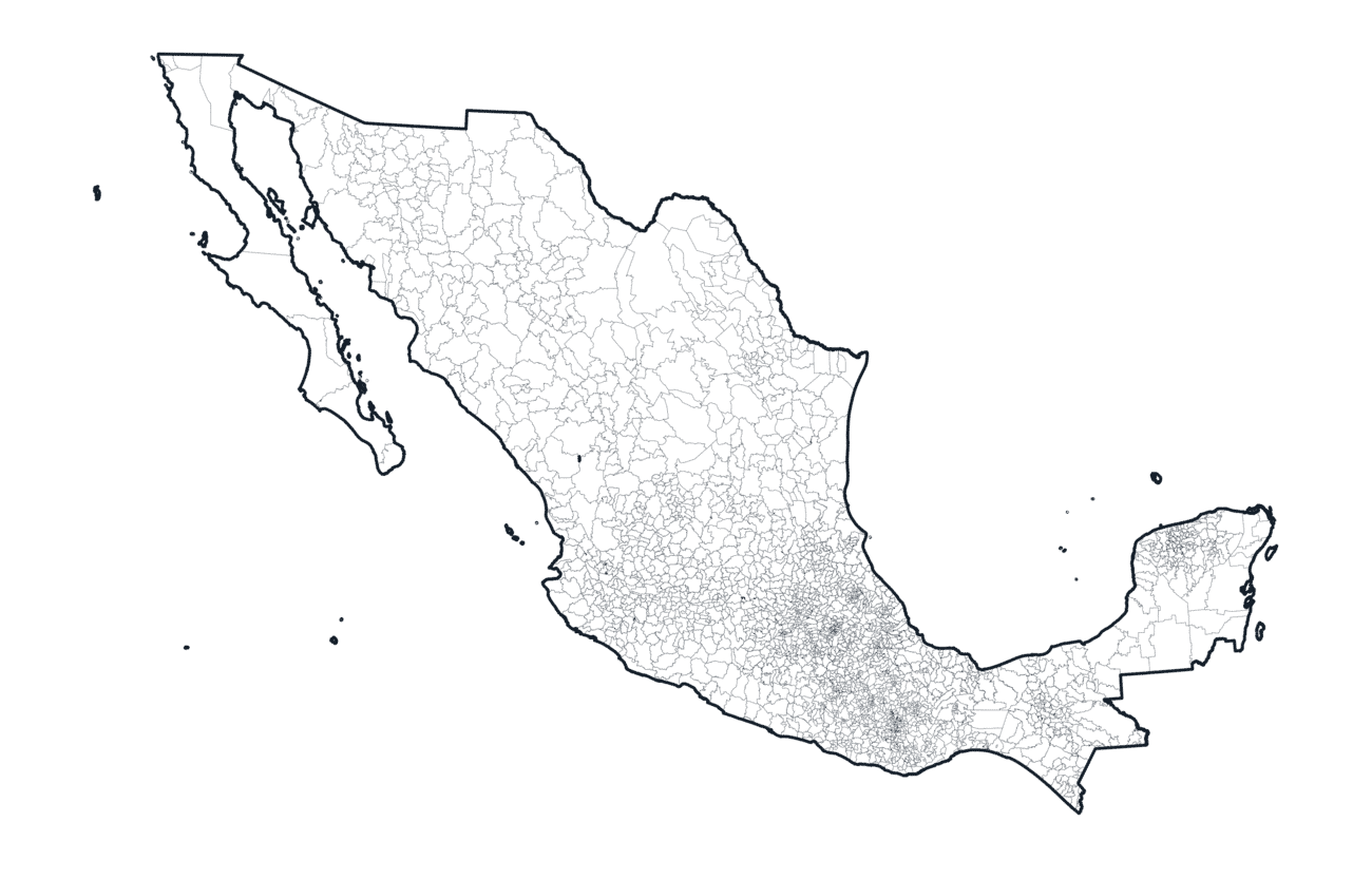 Mexico Municipalities — Borders