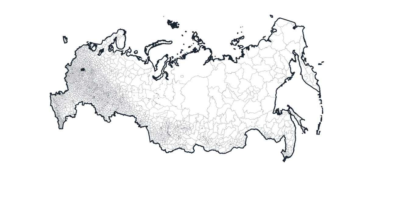 Russia Districts — Borders