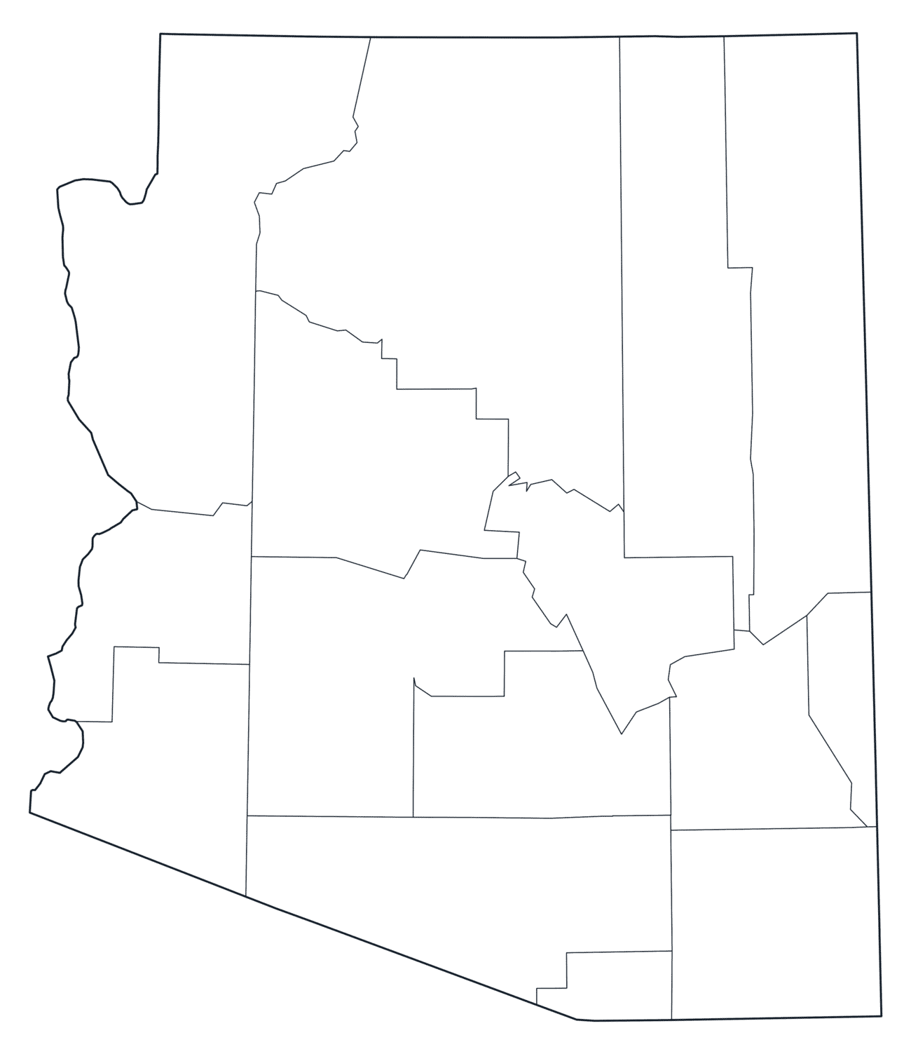 Arizona County Map