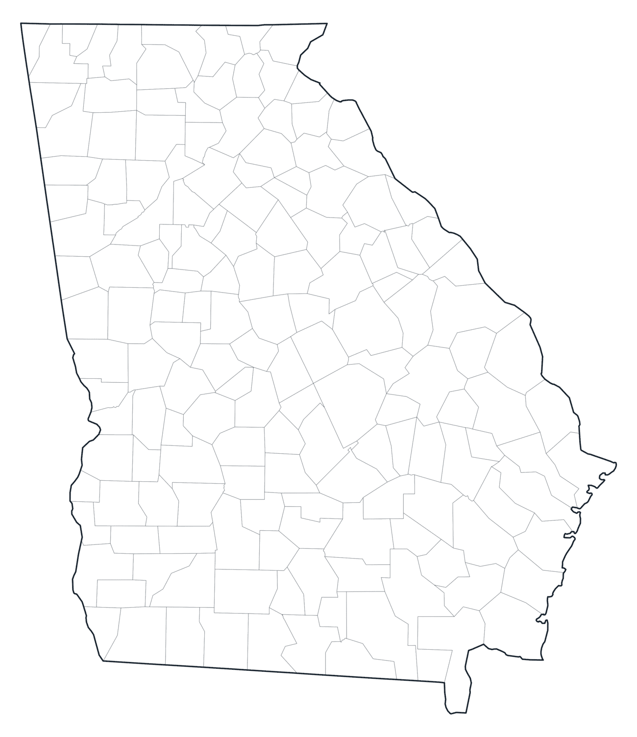 Georgia County Map