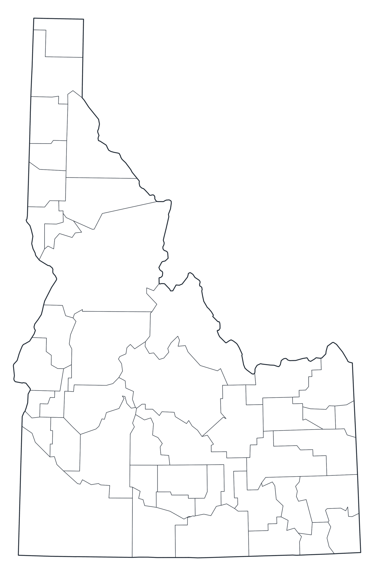 Idaho County Map