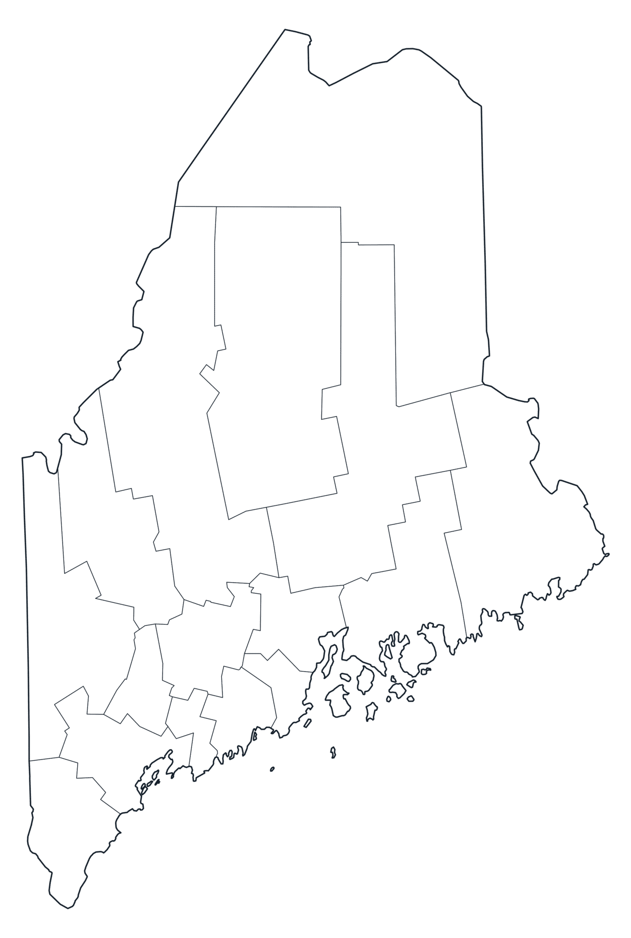 Maine County Map