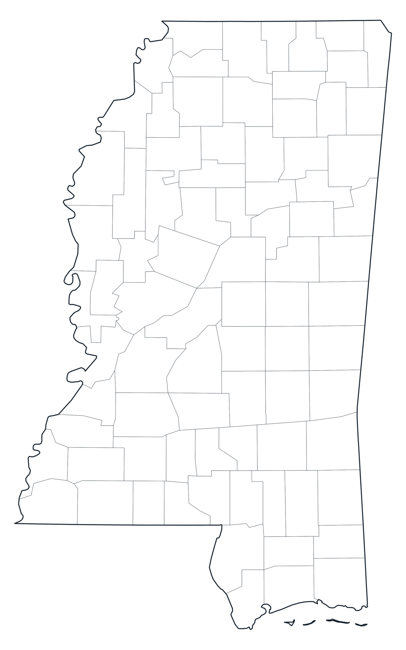 Mississippi County Map