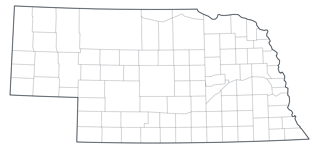 Nebraska County Map