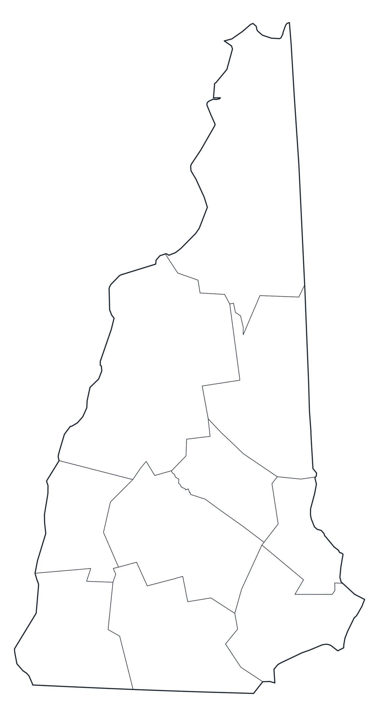 New Hampshire County Map