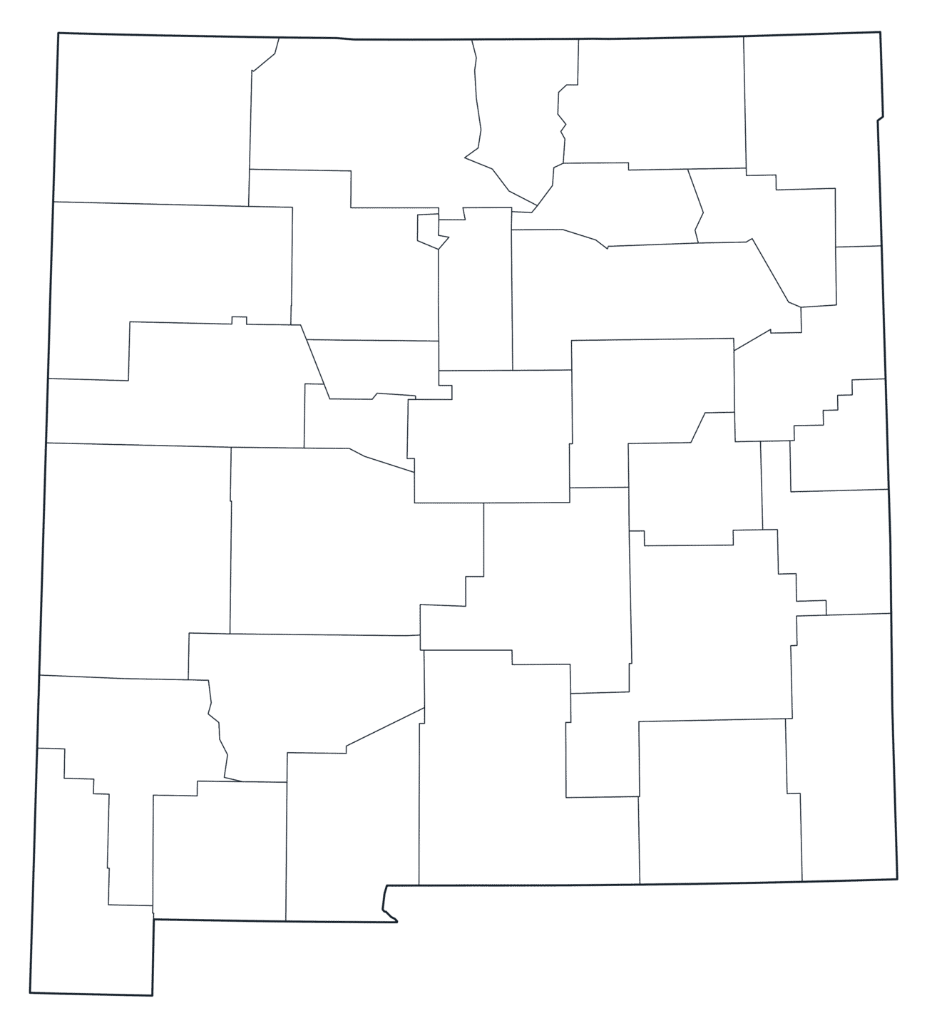 New Mexico County Map