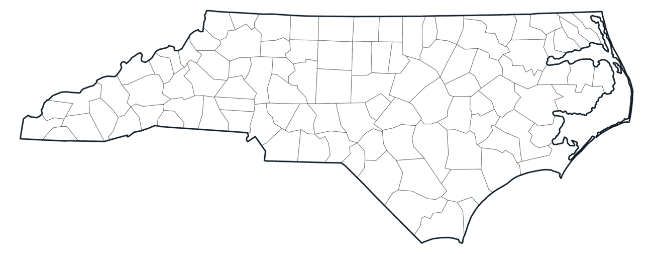 North Carolina County Map