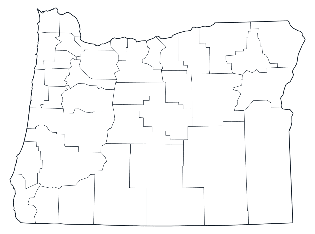 Oregon County Map