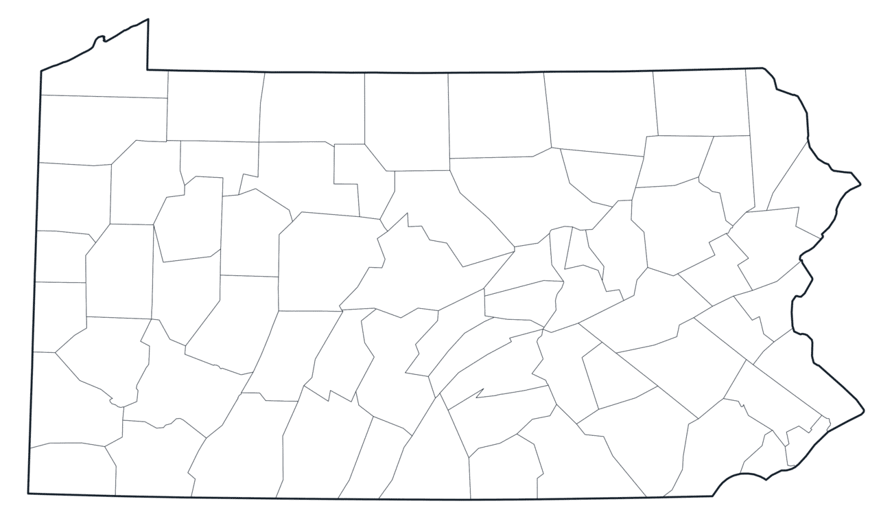 Pennsylvania County Map
