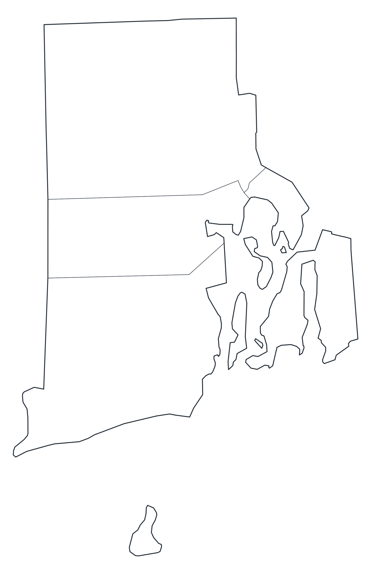 Rhode Island County Map