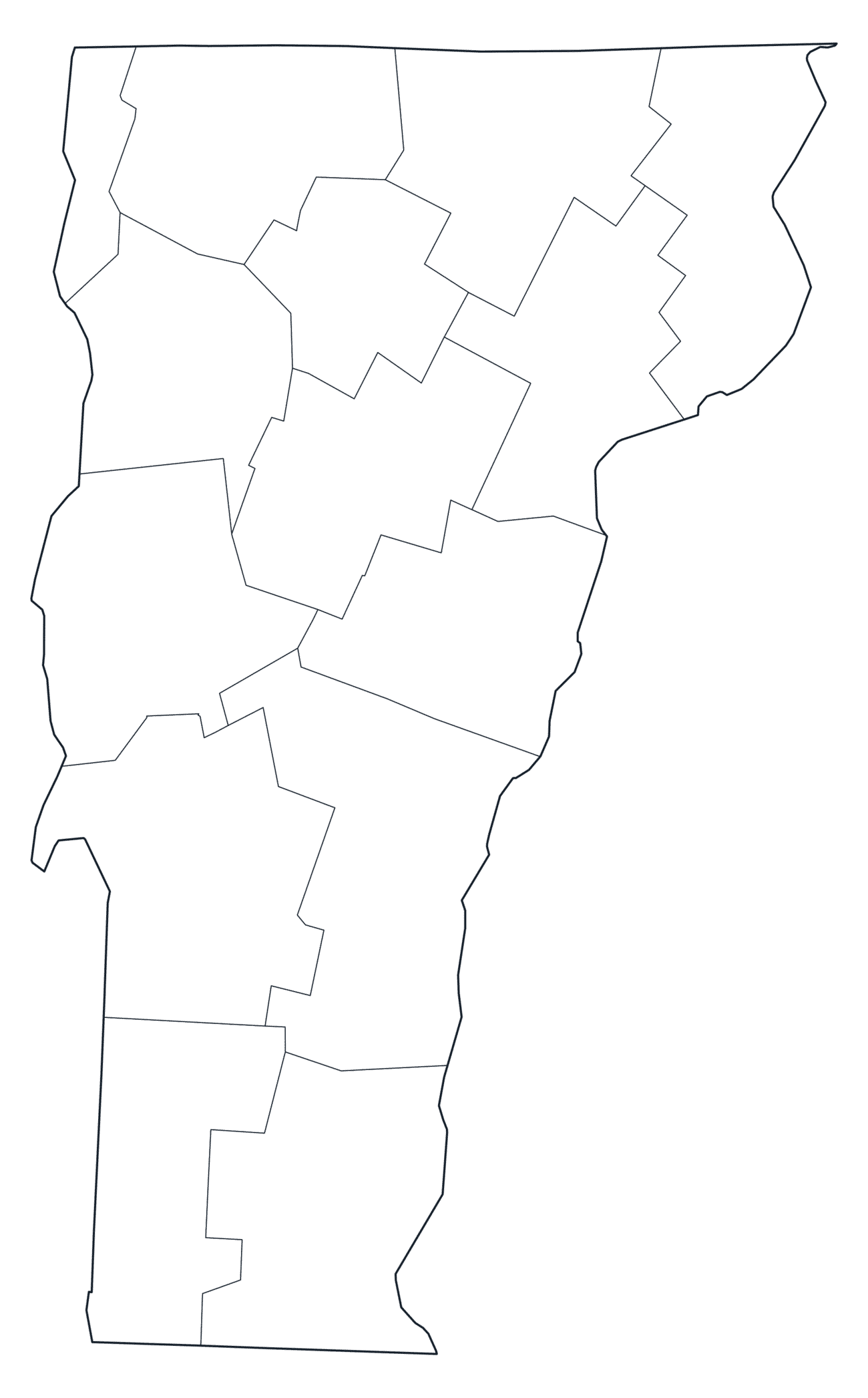 Vermont County Map