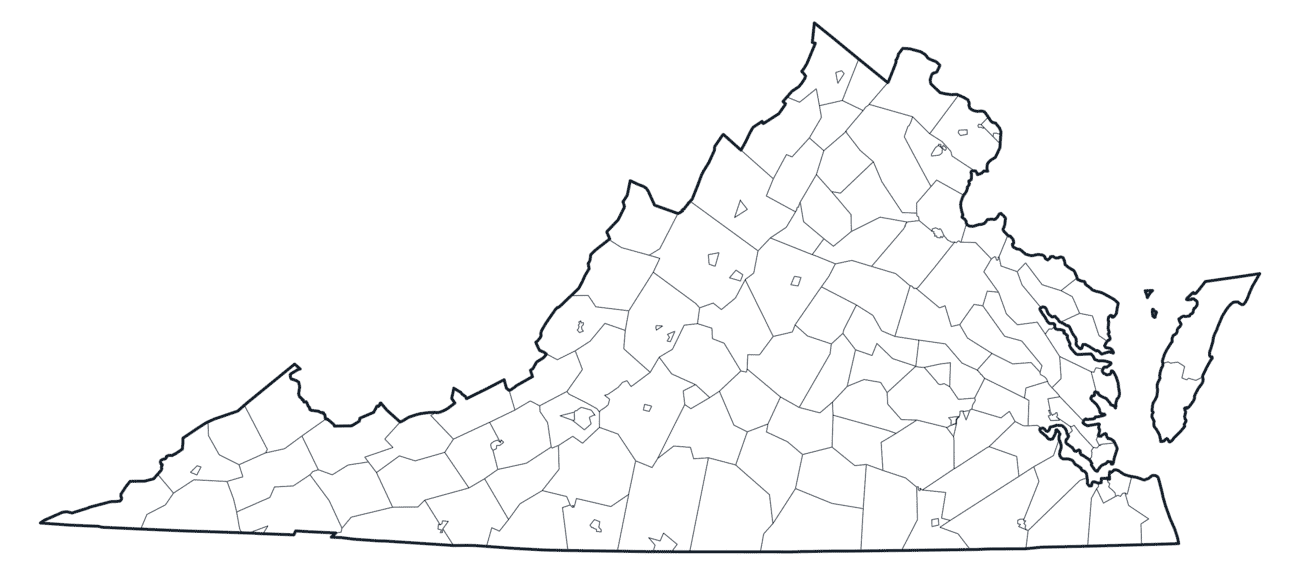 Virginia County Map