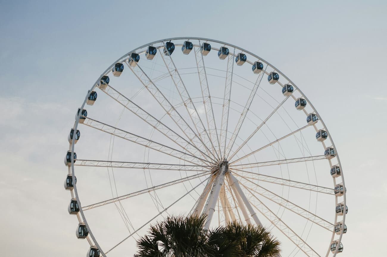 The SkyWheel observation wheel on the Myrtle Beach boardwalk, South Carolina
