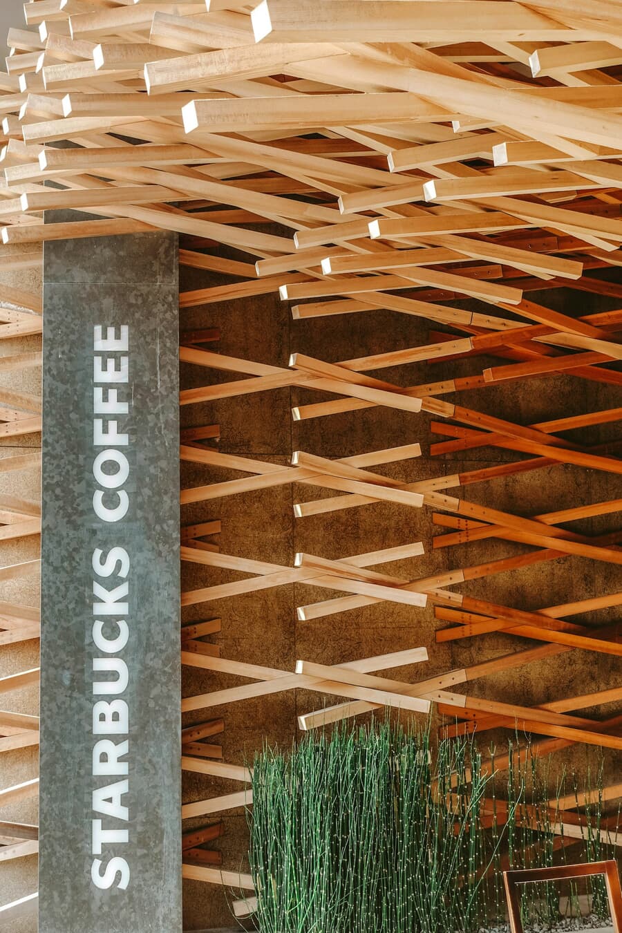 Inside a Starbucks in Dazaifu, Japan