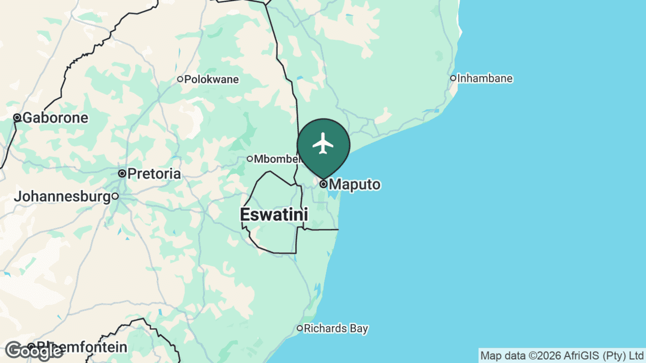Map showing the location of MPM in Mozambique