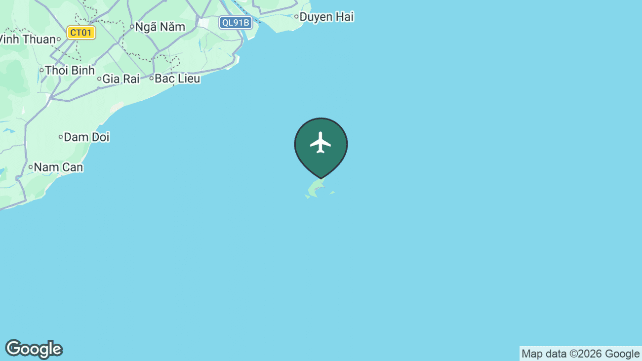 Map showing the location of Con Dao (VCS) in Vietnam