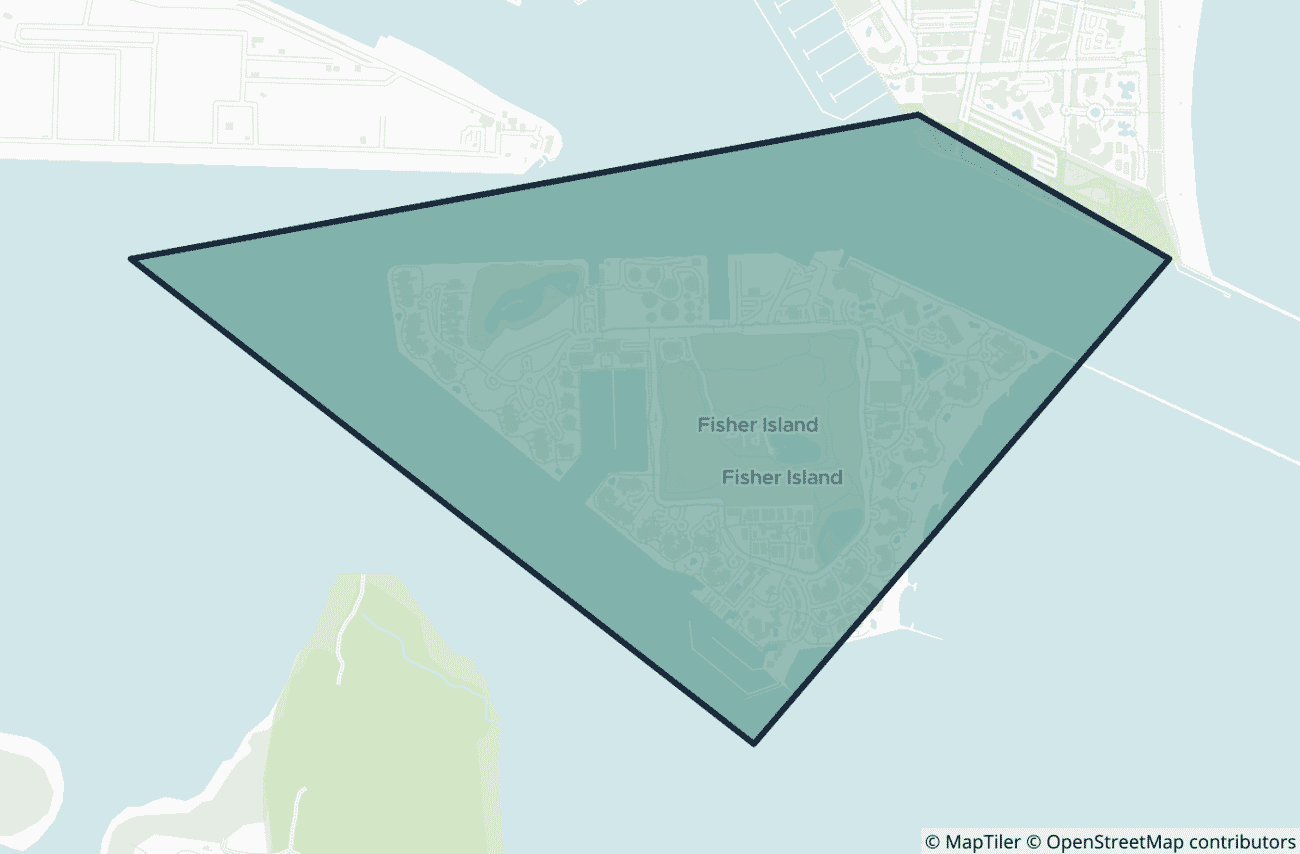 Map showing the location of ZIP code 33109