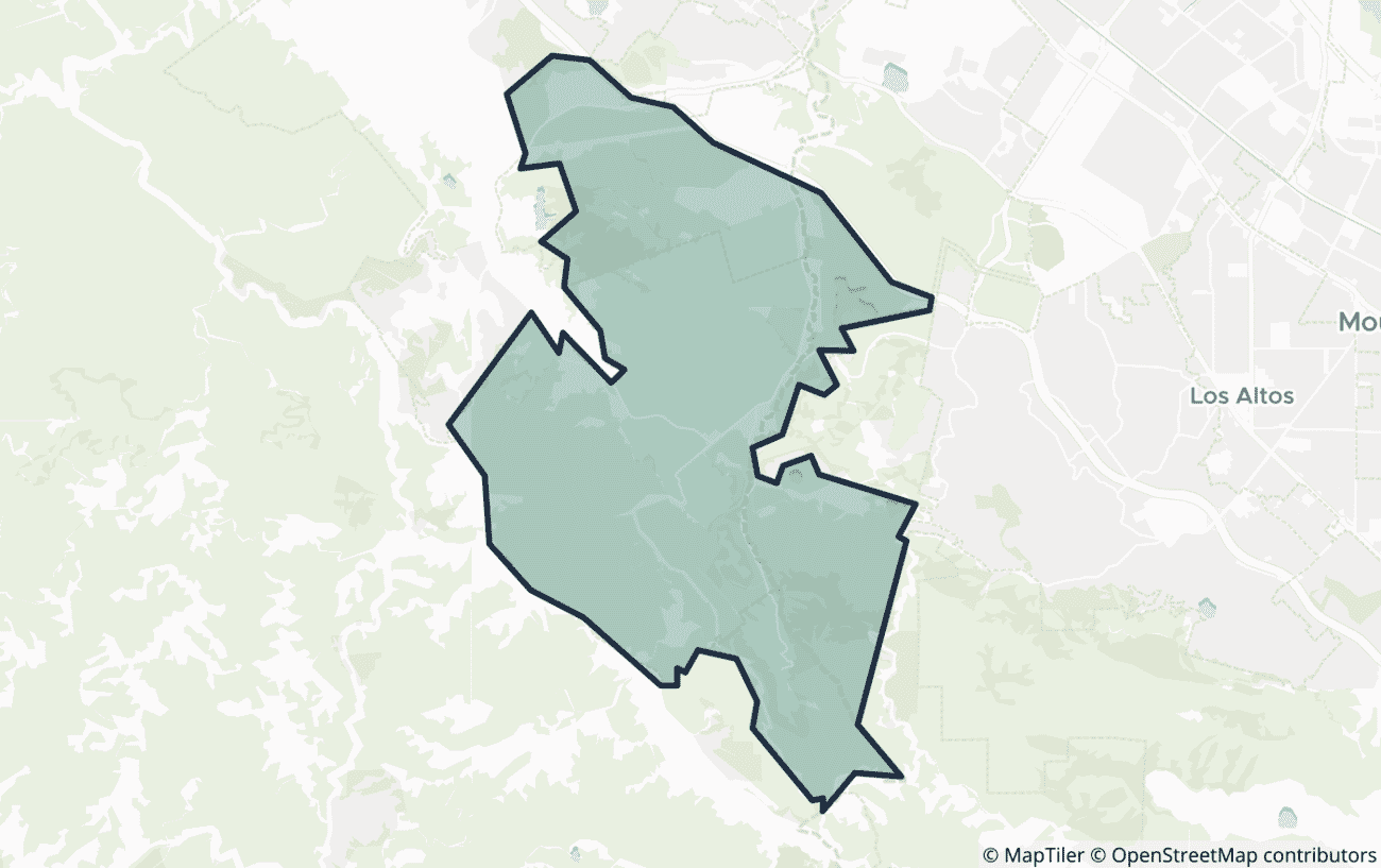Map showing the location of ZIP code 94028