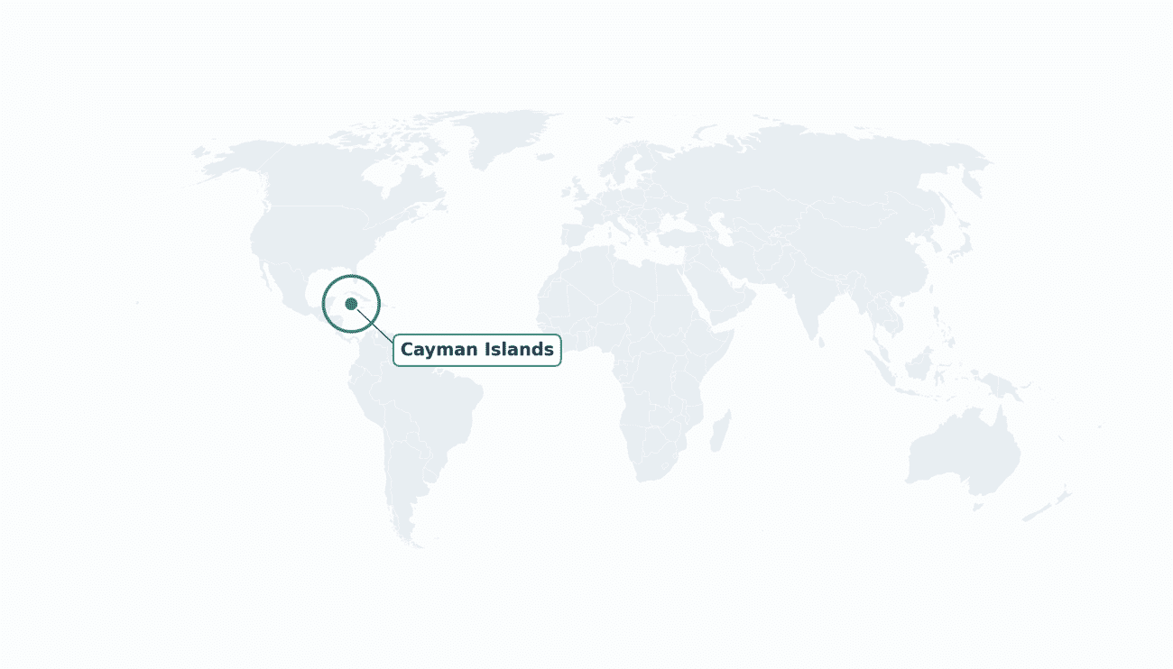 the Cayman Islands location on the world map