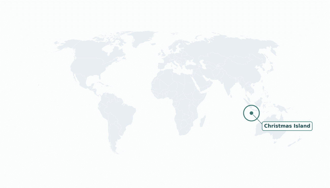 Christmas Island location on the world map