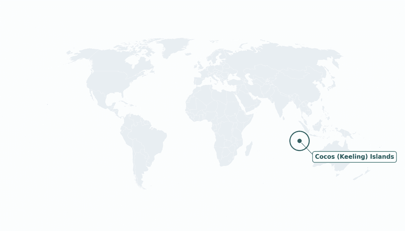 Cocos (Keeling) Islands location on the world map