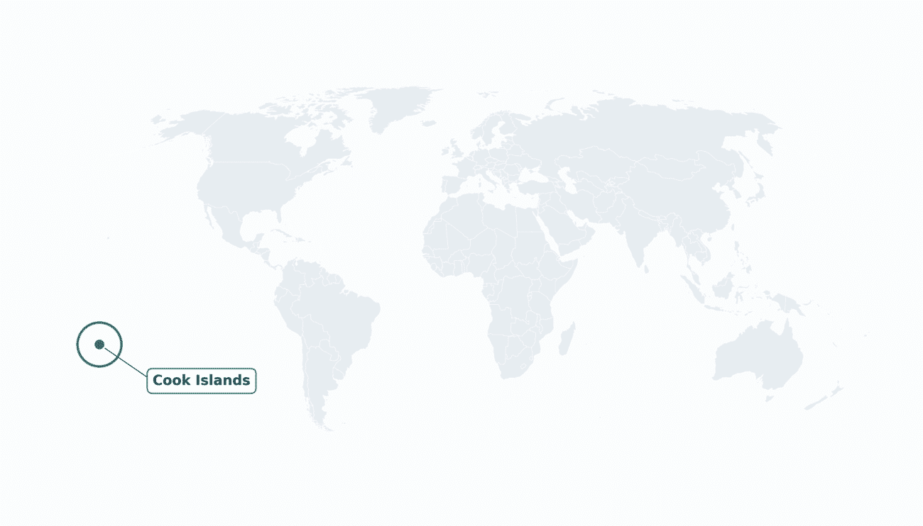 Cook Islands location on the world map