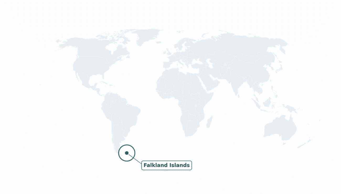 Falkland Islands location on the world map