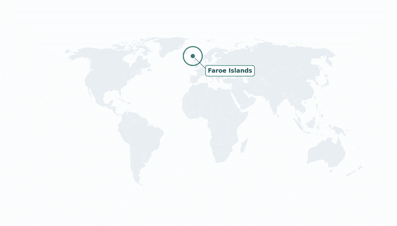 the Faroe Islands location on the world map