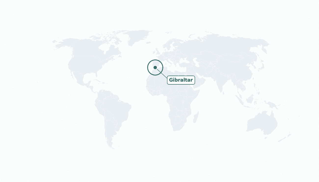 Gibraltar location on the world map