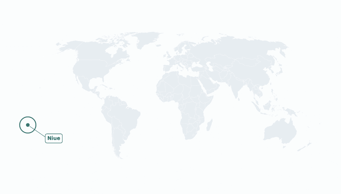 Niue location on the world map