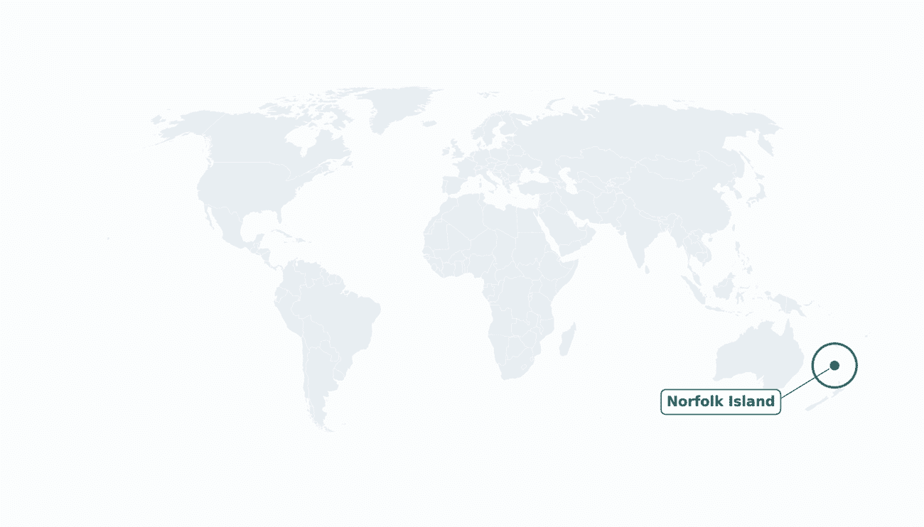 Norfolk Island location on the world map