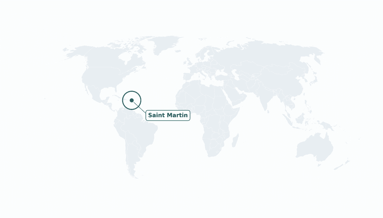 Saint Martin location on the world map