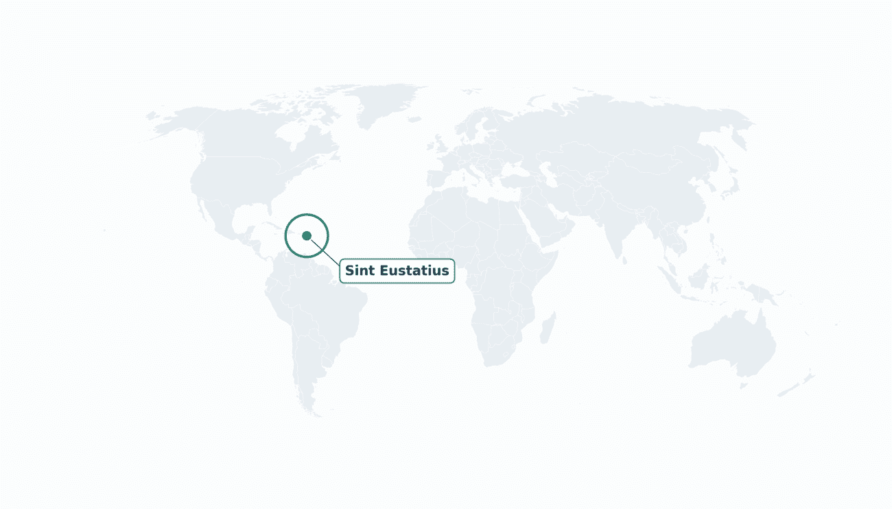 Sint Eustatius location on the world map