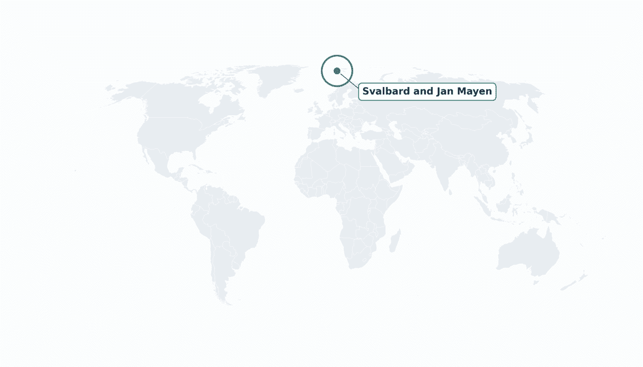 Svalbard and Jan Mayen location on the world map