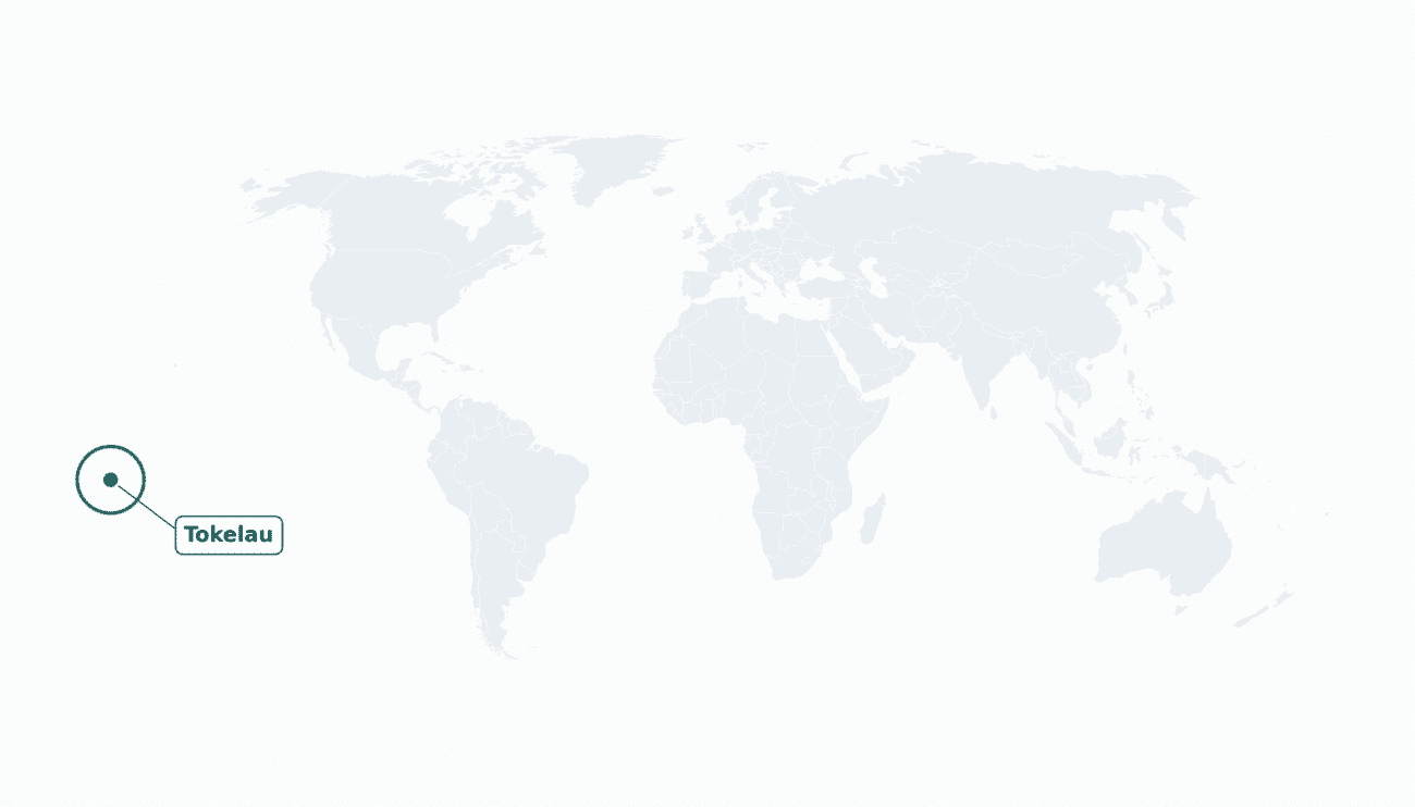 Tokelau location on the world map