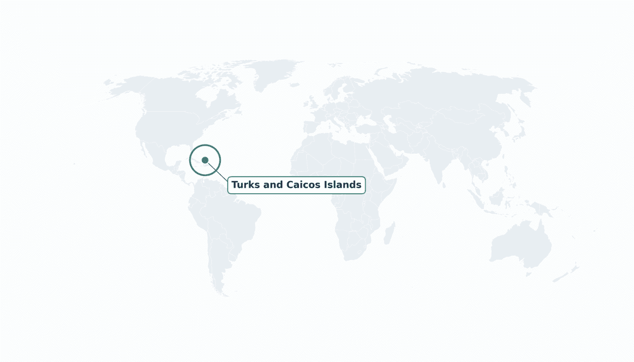 the Turks and Caicos Islands location on the world map