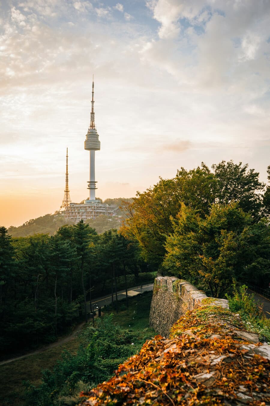 Twilight Over Namsan's Iconic Silhouette