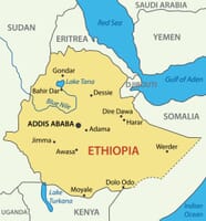 Ethiopia Political Map And Regions Mappr