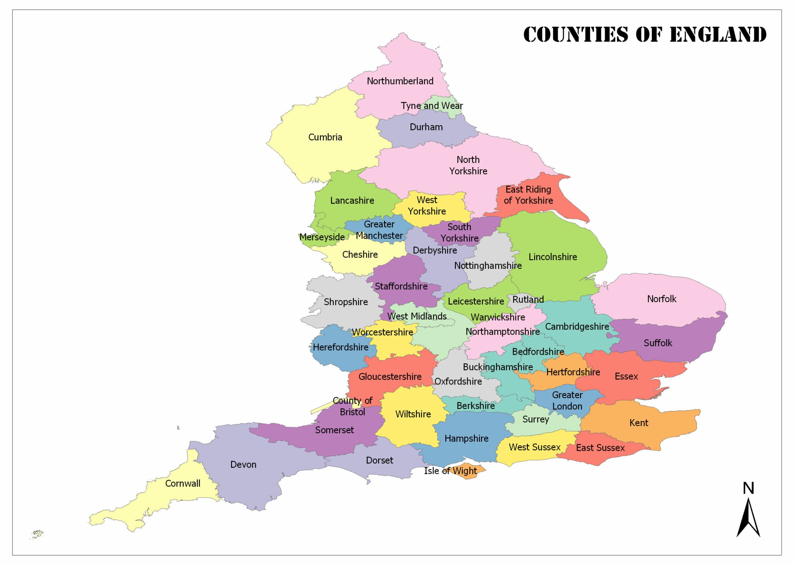 Counties Of England Mappr