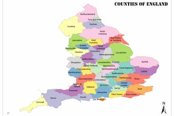Counties of England (Map and Facts) 15