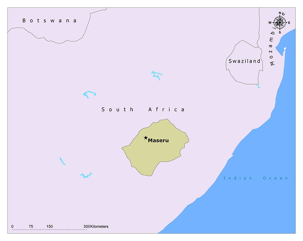 Maseru, the capital city of Lesotho