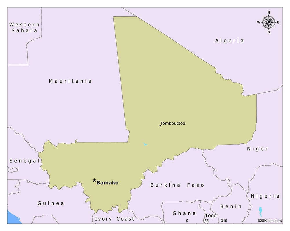 Mali Africa Location