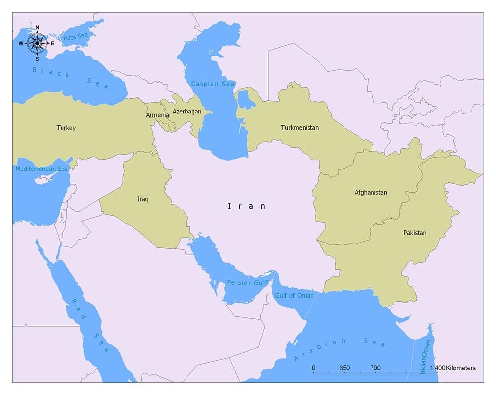 Iran Flag Map and Meaning | Mappr