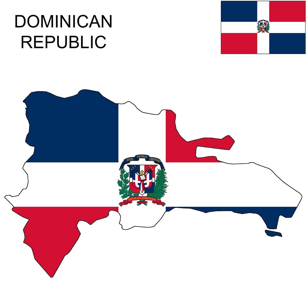 Dominican Republic Flag Map and Meaning  Mappr