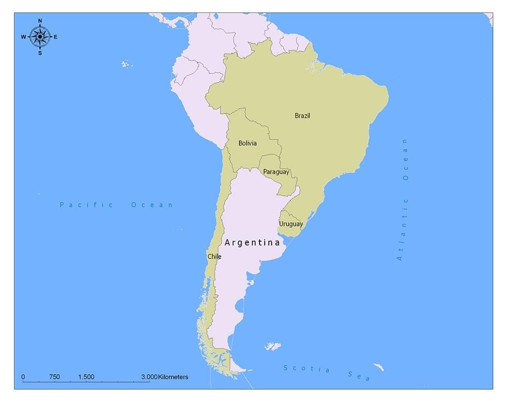 アルゼンチンの国旗地図と意味2