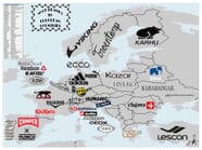 European Shoe Brands By Countries Mappr