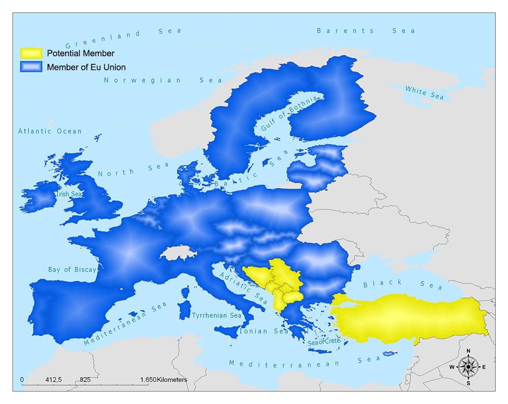 Europe Country Flags Map Flash Cards by The Ideas Zone